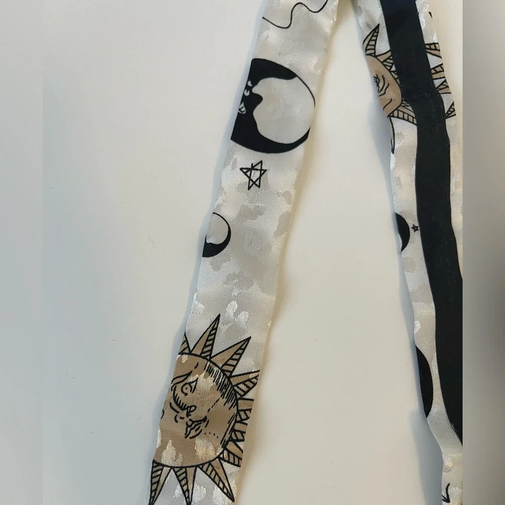Celestial Sun Moon Stars Silk Suspenders